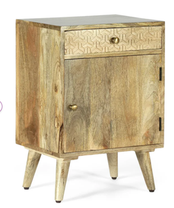 Gabinete de sala de estar de 2 puertas de madera maciza de mango de diseño antiguo de alta calidad Industrial y Vintage para muebles de hogar o granja - Product Image 1