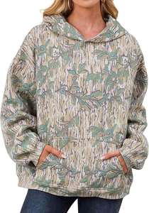 Nuevas Sudaderas de Lujo con Estampado de Camuflaje para Mujer, de Alta Calidad, de Algodón y Felpa, Lavado Ácido, Estilo Holgado, para Invierno y Otoño - Product Image 4