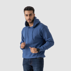 Sudaderas con capucha personalizadas de alta calidad 380Gsm grueso invierno peso pesado algodón polar gota hombro suelto pulóver Sudadera con capucha para hombres - Product Image 2