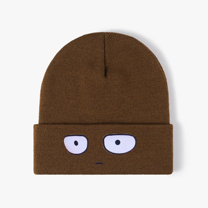 Gorros de Anime Poke Cartoon bordado Beanie gorro de punto para Otoño Invierno cálido Gengar gorros para Navidad Halloween Pascua - Product Image 3