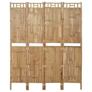 Dekorative Raum trennwand Bambus-Bildschirm teiler Boden stehende Sichtschutz wände Faltwand-Trennwände
