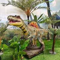 Modèle réaliste de dinosaure animatronique électrique d'intérieur en métal pour parc d'attractions centre commercial parc d'aventure garderie d'aéroport