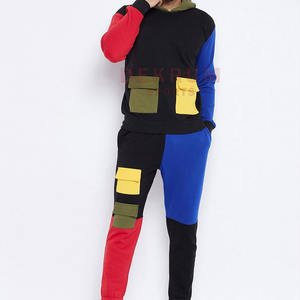 Trajes de chándal de gimnasio de invierno para hombre recién llegados, pantalones elásticos, conjunto de dos piezas, conjuntos de jogging al por mayor con logotipo a la venta - Product Image 5