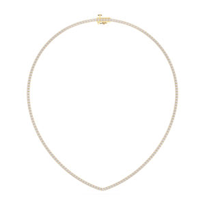 15-Inch 6.00 Carat E-F/VVS-VS Moissanite Round Cut <b>Tennis</b> <b>Necklace</b> for Her Made in <b>Sterling</b> <b>Silver</b> Diamond <b>Necklaces</b> - Product Image 2