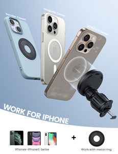 Cargador Inalámbrico Rápido para Auto Lamicall STCV09 Ultra de 15W, Soporte Magnético para Teléfono con Alineación Automática, Soporte para Rejilla de Ventilación para Cargar Móviles - Product Image 4