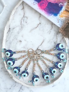 พวงกุญแจ DAFNI BIG PAZAR Evil Eye Bead Carabiner - แฟชั่นโลหะผสมเคลือบเงา ดีไซน์ลายนูนพิมพ์ลาย 3 มิติ รุ่น 191 - Product Image 2