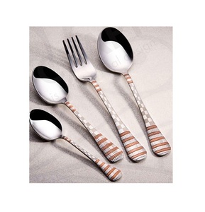 Cutlery <b>Set</b> Stainless Steel Gold Powder Coated Premium Quality Cutlery Wedding <b>Flatware</b> <b>Set</b> with High Quality for Home - Product Image 4