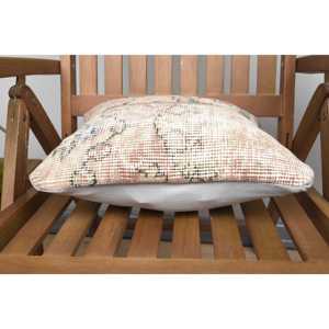 Luxury 14x14 Wool Pillow Vintage Fluffy Beige Kantha Patchwork Woven Cushion for Bedding Sofa Decor Portable <b>18x18</b> Inch Floor - Product Image 5