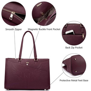 Bolso de Mano de Cuero Genuino para Mujer con Cierre de Cremallera y Dos Correas - Negro, Alta Calidad, Moda, Uso en Exteriores - Product Image 4