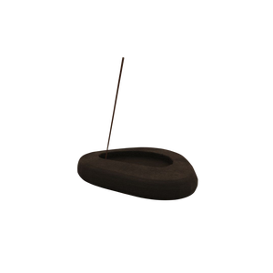 Porta Incienso de Madera Sólida, Simple y Creativo, en Oferta, Color Marrón Oscuro, con Recolector de Ceniza - Product Image 1