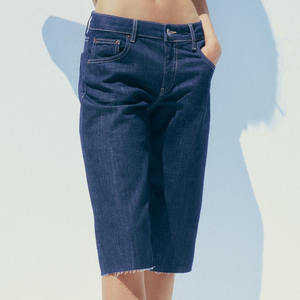 Venta caliente al por mayor de las mujeres de mezclilla corta de moda Casual Slim Fit verano Jeans Sexy Mujer Pantalones cortos de mezclilla pierna recta Jean corto - Product Image 3
