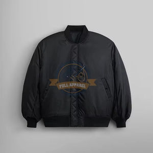 High Quality Reversible <b>Pilot</b> <b>Jacket</b> Baseball Stand High Street Style OEM Wholesale Flight Coat Bomber <b>Jacket</b> - Product Image 1