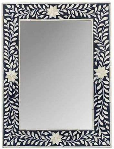 Marco de espejo con incrustaciones de hueso y Perla madre hecho a mano con estilo, diseño moderno para decoración de pared de restaurante de Hotel en casa - Product Image 6