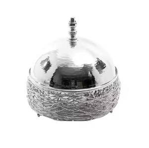 Casserole décorative de table pour mariage et événements Ensemble de 3 plats métalliques créatifs et modernes pour fêtes - Product Image 3