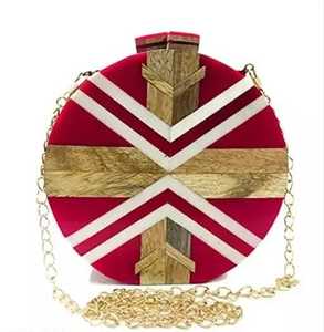 Sac fourre-tout promotionnel pour femmes en résine de couleur marron, artisanat indien, peint à la main, type personnalisé, fabriqué en Inde - Product Image 5