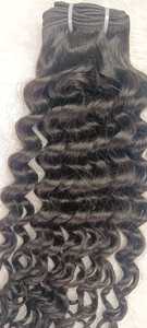 Extensiones de cabello humano rizado birmano natural, cabello Remy indio, donante único para niñas y mujeres con aumento de volumen - Product Image 5