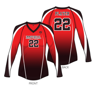 Conjuntos de uniformes de voleibol para niñas personalizados estampado por sublimación transpirable con pantalones cortos de LICRA para Club Team League - Product Image 5