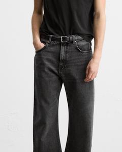 Pantalones vaqueros holgados personalizados para Hombre, estilo Vintage de alta calidad, diseño ecológico con tejido de punto, pantalones informales cómodos para Hombre - Product Image 1