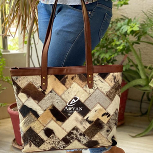 กระเป๋าสะพายไหล่สำหรับผู้หญิงกระเป๋าสะพายไหล่งานเย็บปะคุณภาพสูงทำจากหนังแท้มีสไตล์ใหม่ - Product Image 1