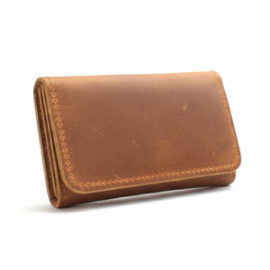 Porte-cartes en cuir Crazy Horse robuste et raffiné, portefeuille minimaliste avec bouton-pression vintage, étui pour cartes de crédit pour hommes et femmes - Product Image 4