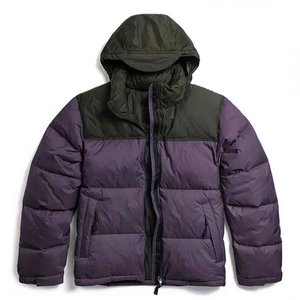 Top quality men Winter Fashionable Shiny Fabric 100% polyester Casualwear Waterproof <b>Padding</b> Puffer <b>Jacket</b> Zipper <b>Hooded</b> - Product Image 5