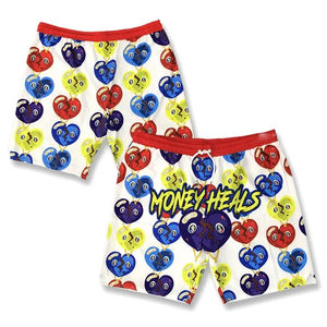 Short de basket-ball personnalisé pour hommes, respirant, à motif solide, style décontracté avec deux poches zippées, concevez le vôtre - Product Image 1