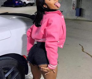 เสื้อแจ็คเก็ตระบายอากาศได้ดีสำหรับผู้หญิงเสื้อโค้ทสั้นสไตล์เบสบอลเลตเทอร์แมนเสื้อ Y2K วินเทจ - Product Image 3