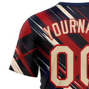 Camiseta de hombre adulto para verano, jersey de media manga con cuello redondo, camiseta estampada por sublimación para hombre Lisa ajustada para exteriores - Product Image 3