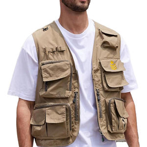 Chaleco Cargo personalizado de calidad superior para hombre, Material de lona transpirable, cálido y cómodo para el verano, disponible en diferentes tamaños - Product Image 3