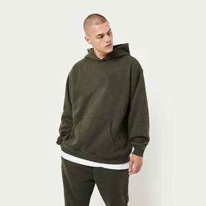 Vente en gros de sweats à capuche surdimensionnés lourds personnalisés pour hommes style streetwear design brodé pull à capuche en coton épais hiver - Product Image 1