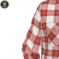 Camisas de Franela con Botones de Cuerno, Transpirables, Personalizadas al por Mayor, 100% Algodón, Manga Larga, a Cuadros, para Hombre, Estilo Safari, de Alta Calidad, para Invierno