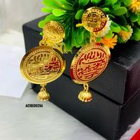 Nouveauté : Boucles d'oreilles manchette tendance style arabe, plaqué or 18 carats, en laiton, motif fleur mignon, pour femme