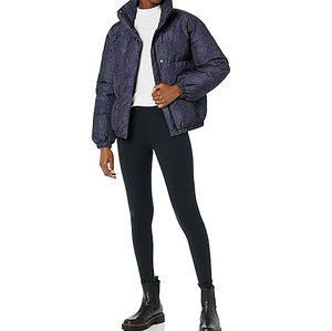 Veste d'hiver matelassée pour femme, nouvelle mode, imperméable, avec fourrure de mouton et décoration en lettres, style sublimation - Product Image 3