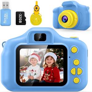 Appareil photo pour enfants, jouets, cadeaux de Noël et d'<span class=keywords><strong>anniversaire</strong></span> pour garçons et filles, jouet pour enfants de 3 à 9 <span class=keywords><strong>ans</strong></span>, caméra vidéo numérique HD avec <span class=keywords><strong>carte</strong></span> SD de 32 Go - Product Image 1