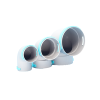 Raccord coudé à 90 degrés en PEHD De110 pour conduit de ventilation d'air frais, idéal pour l'installation de systèmes de ventilation domestique