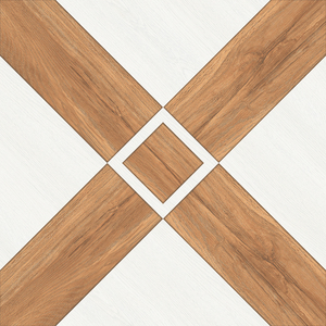 Azulejo de porcelana de madera esmaltada 600x600 mate rústico para comedor y baño Azulejos de pared interior con acabado brillante - Product Image 2