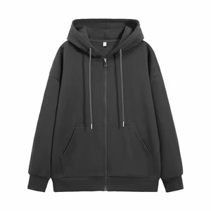 Venta al por mayor de Sudadera con capucha de algodón 100% personalizada de los hombres en negro hecho de tela de lana de alta calidad Sudadera con capucha Unisex - Product Image 3