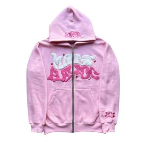 เสื้อฮู้ดดี้พิมพ์ลายพัฟฟ์สุดฮิตสำหรับผู้ชาย สไตล์วินเทจ ฮิปฮอป ผ้าฝ้ายฟลีซ 100% ทรงโอเวอร์ไซส์ สำหรับผู้ชายและผู้หญิง - Product Image 6