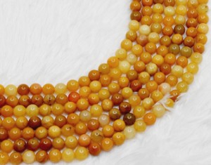 Perles en pierre naturelle givrée, jade jaune vieilli, aventurine, agate, 10mm/6mm, pour la création de bracelets, colliers, boucles d'oreilles et accessoires de bijoux DIY - Product Image 5