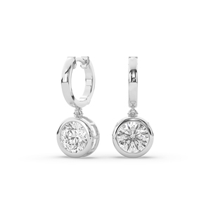 Pendientes de Diamantes Redondos de Laboratorio de 2.70Ct, Oro de 10K, Fabricante, Ligeros, Estética Única, Joyería Fina, Suministro al por Mayor - Product Image 3