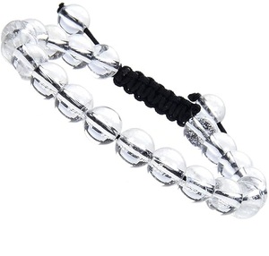 สร้อยข้อมือควอทซ์แบบปรับได้ใช้ได้ทั้งชายและหญิงลูกปัดคริสตัลใสจากหินอาเกตธรรมชาติ - Product Image 4