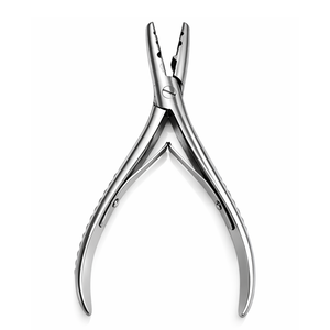 Pince à extensions capillaires de haute qualité en acier inoxydable, outil de sertissage pour micro-anneaux et nano-anneaux avec options personnalisables pour usage en salon - Product Image 1