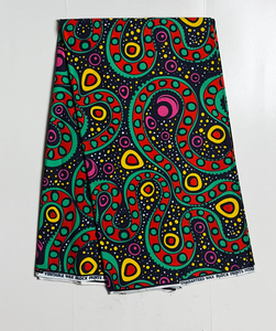 Vente en gros de tissu africain imprimé à la cire et en coton Ankara de style africain pour robes d'emballage vêtements traditionnels du Botswana - Product Image 1
