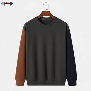 Oem Sample <b>Women's</b> Embossed Printed Oversize Pullover Hoodie Set 50% Cotton 50% Polyester Long Sleeve <b>Black</b> Streetwear Winter - Product Image 2