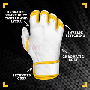 Gants de baseball en cuir personnalisés de qualité supérieure pour adultes Manchette courte Logo Outfield Pitcher Gants de frappeur pour gaucher - Product Image 2