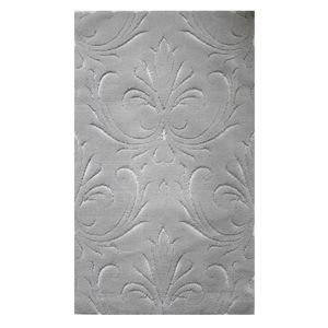 Salvor <b>Light</b> Grey 70x120cm Beige Woven Yarn Dyed Jacquard Abstract <b>Bath</b> Rug-Shower Rug Mats Custom Production - Made In Turkey - Product Image 2
