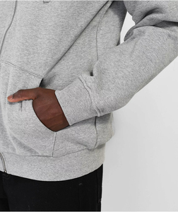 2025 Nuevo diseño Sudadera con capucha con cremallera completa Cremallera personalizada Sudaderas gruesas pesadas 400 Gsm Fabricante Ropa Sudaderas con capucha - Product Image 4