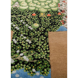 พรมขนสัตว์ผสมไหมถักมือสีเบจน้ำตาลลายใหม่สำหรับห้องนั่งเล่น ห้องโถง ทางเดิน รูปทรงสี่เหลี่ยมผืนผ้า ดีไซน์แบบจิ๊กซอว์-AKWS-9011 - Product Image 3