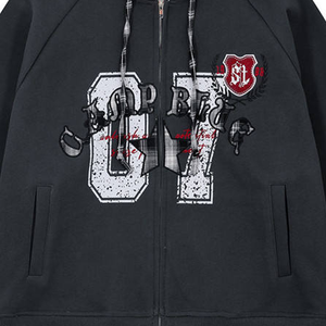 Customized Digital Printing Double Layer 100% Cotton 450gsm Eco-Friendly Quick Dry Winter Sportswear META WEAR <b>Hip</b> Hop Men's - Product Image 6