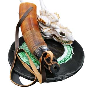 โคมไฟเกลือไวกิ้งทำจากเขาควายธรรมชาติแกะสลักและขัดเงาทันสมัยสำหรับตกแต่งหรือดื่ม - Product Image 3